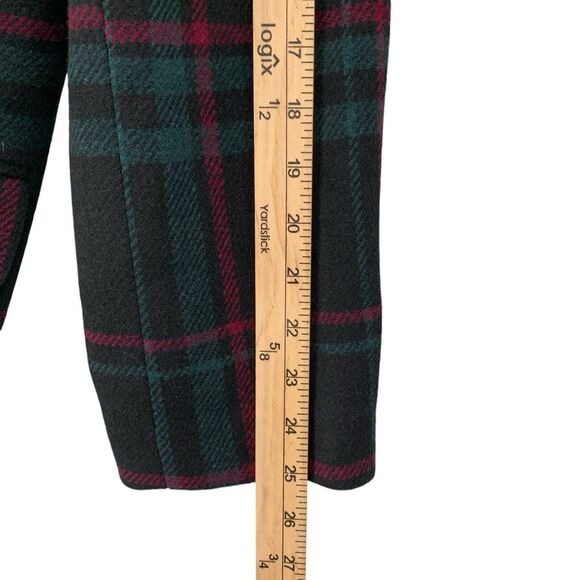 LOFT One Button Plaid Coat NEW Charcoal Lined - Picture 7 of 11
